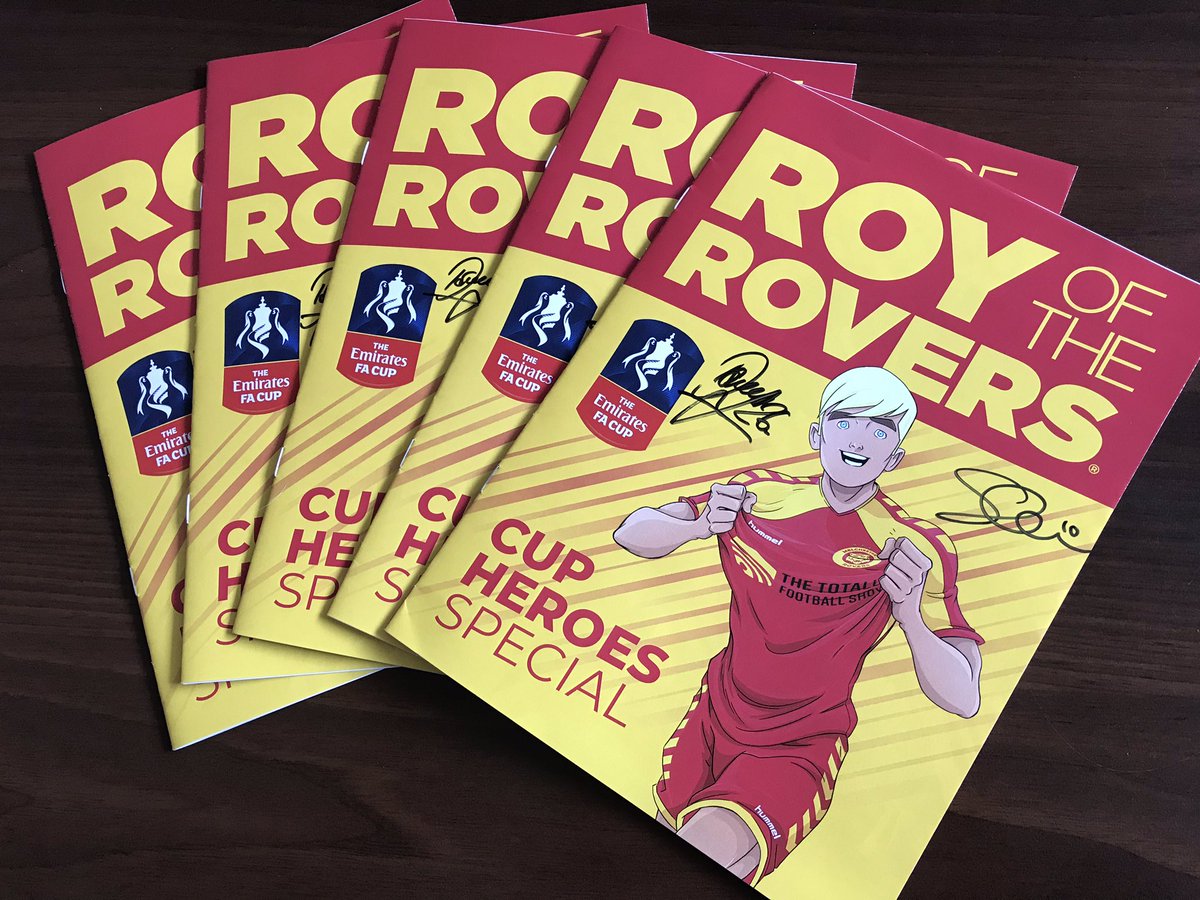 BarnetFC's tweet image. 🚨 COMPETITION TIME 🚨

Ahead of our @EmiratesFACup tie, we have 8 copies of the Roy of the Rovers comics signed by Dan Sweeney and Shaq Coulthirst!

To enter, retweet this tweet and make sure you’re following.

You have 2️⃣4️⃣ hours, good luck!

#BarnetFC 🐝