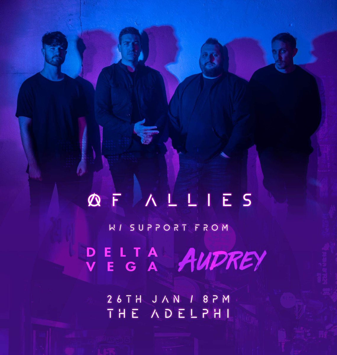 🤩 TONIGHT IN HULL. 🖤

Ticket sales now closed. Limited tickets available on the door, get there early to avoid disappointment! 

See you at the front! 💪

<a href="/TheAdelphiClub/">The New Adelphi Club</a> <a href="/BBCIntroHumber/">BBC Music Introducing Humberside</a> <a href="/deltavegaband/">Delta Vega</a> <a href="/AudreyTheBand/">Audrey</a> <a href="/HullBoxOffice/">Hull Box Office</a> <a href="/VisitHull/">Visit Hull</a> <a href="/whatsonhub/">WhatsOnHub</a> <a href="/HullHour/">#HullHour</a> <a href="/hulllive/">Hull Live</a>