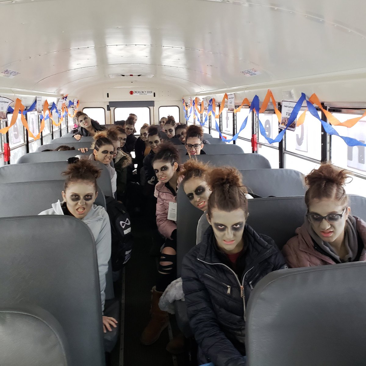 fhsdanceforce's tweet image. Heading into Day 2 of the IHSA state finals has us all hungry! Watch us compete at 2:00 p.m. on the nfhs network! #zombieapocalypse #fentondanceforce #FHSbisonpride