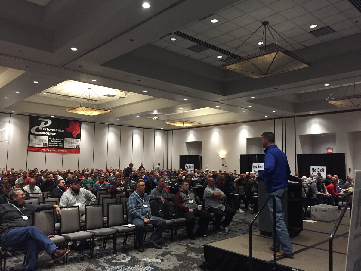 DFWClinic's tweet photo. Lecture 2 ⁦@DFWClinic⁩ with Bryan Wood of Shallowater HS sponsored by ⁦@ChildrensTheOne⁩ - packed house at 9 AM! #txhsfb https://t.co/bIhlHHK1hd