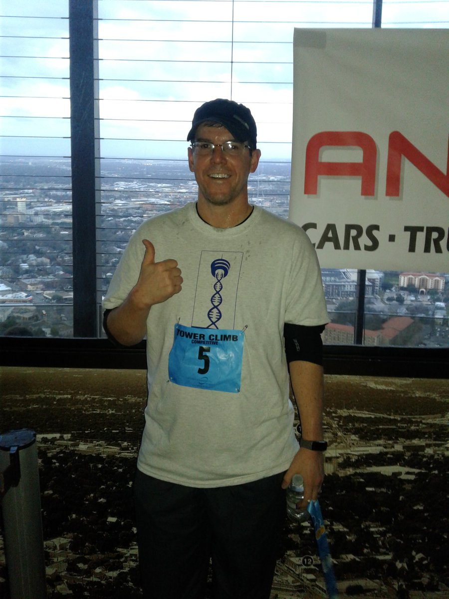 andrews_sea_jay's tweet photo. Contributing to finding a cure for cystic fibrosis. @CF_Foundation #towerclimb #952steps #Biotechnology https://t.co/F5l6iGnkIe