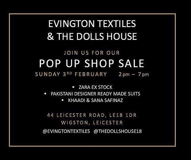LeicMagicDeals's tweet image. By @thedollshouse18
・・・
S A V E - T H E - D A T E - SUNDAY 3RD FEBRUARY 2019 #popupshop #fashiononabudget #lookgoodforless #zara #khaadi #sanasafinaz #pakistanifashionuk #leicester