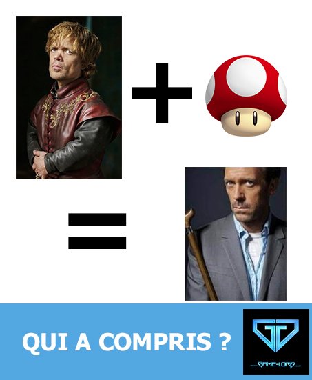 GameLordOff's tweet photo. Vrai ou Pas ? 😂
https://t.co/XwO6BykeWi
#gaming #videogamers #gamers #gamer #jeuxvideo #instagaming #retrogaming #geek #humour #docteurhouse #gameofthrones #thirion #champi https://t.co/xfLCuXNMKY