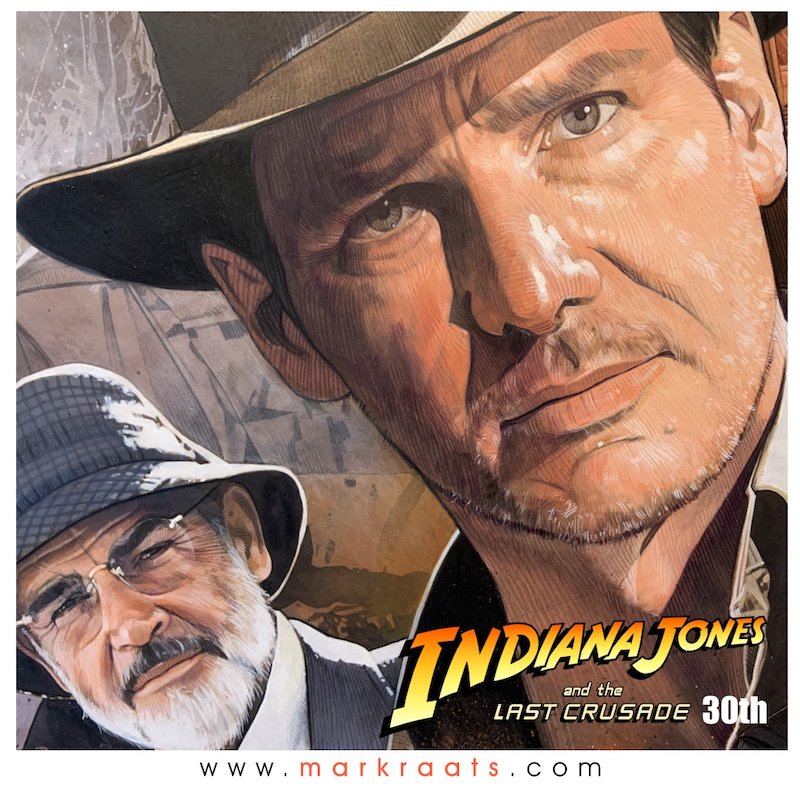 INDIANA JONES AND THE LAST CRUSADE
Gouache Paint and Prismacolor Pencil on MDF board - 25 x 34 inches

@alison_doody #HarrisonFord #SeanConnery #JulianGlover #GeorgeLucas #StevenSpielberg #WalterDonovan #HenryJones #RobertEddison #IndianaJones #LastCrusade #Disney #Lucasfilm