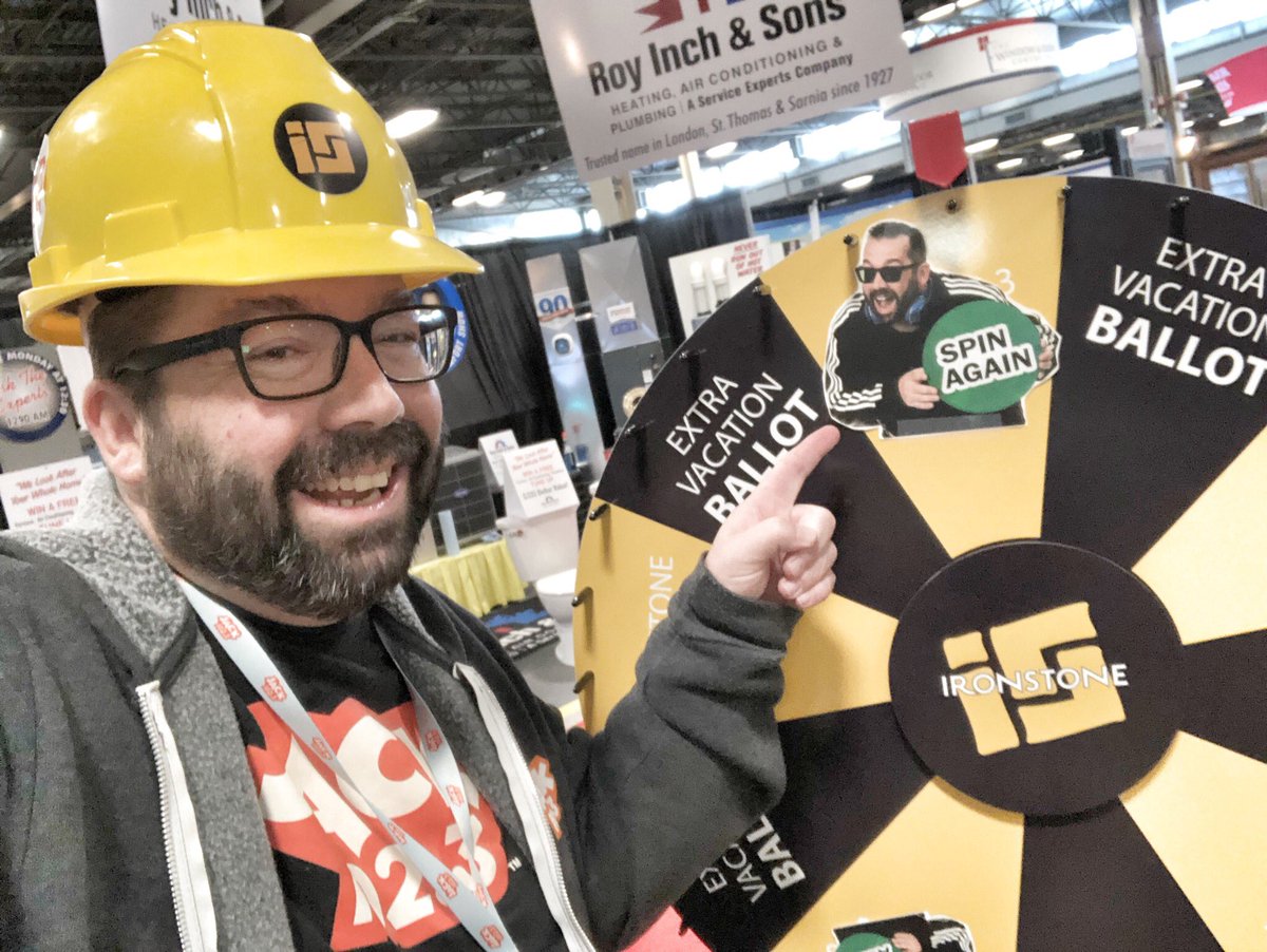 JACK1023ldn's tweet image. Our own @loopdogg has on all the proper safety gear for another exciting Lifestyle Home Show #LSHS19 with @IronstoneBuilt