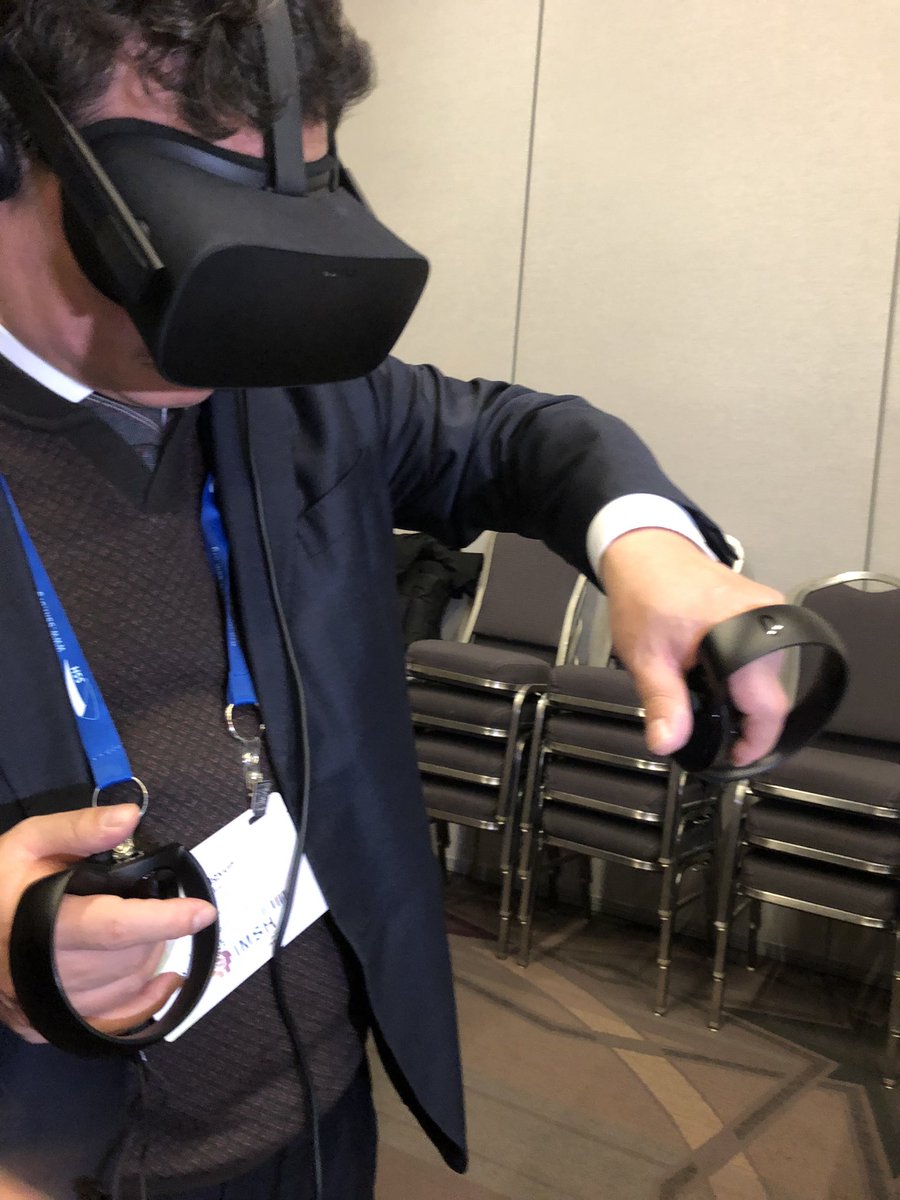 Bauman1967's tweet photo. #VRBootcamp is a big hit at #IMSH2019 @ARCHVirtual @WIgamesalliance @SSHorg https://t.co/bwokbwqqHC