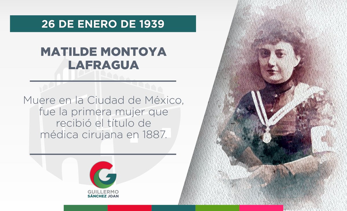 Guillermosjoan's tweet photo. #UnDíaComoHoy pero de 1939 murió: Matilde Montoya; primera médica mexicana.
Logró graduarse en una época muy compleja para las mujeres en nuestro país. Cambio la historia de la educación en México gracias a su amor por la medicina, y su tenacidad para lograr sus objetivos. https://t.co/QJD66B4tMo