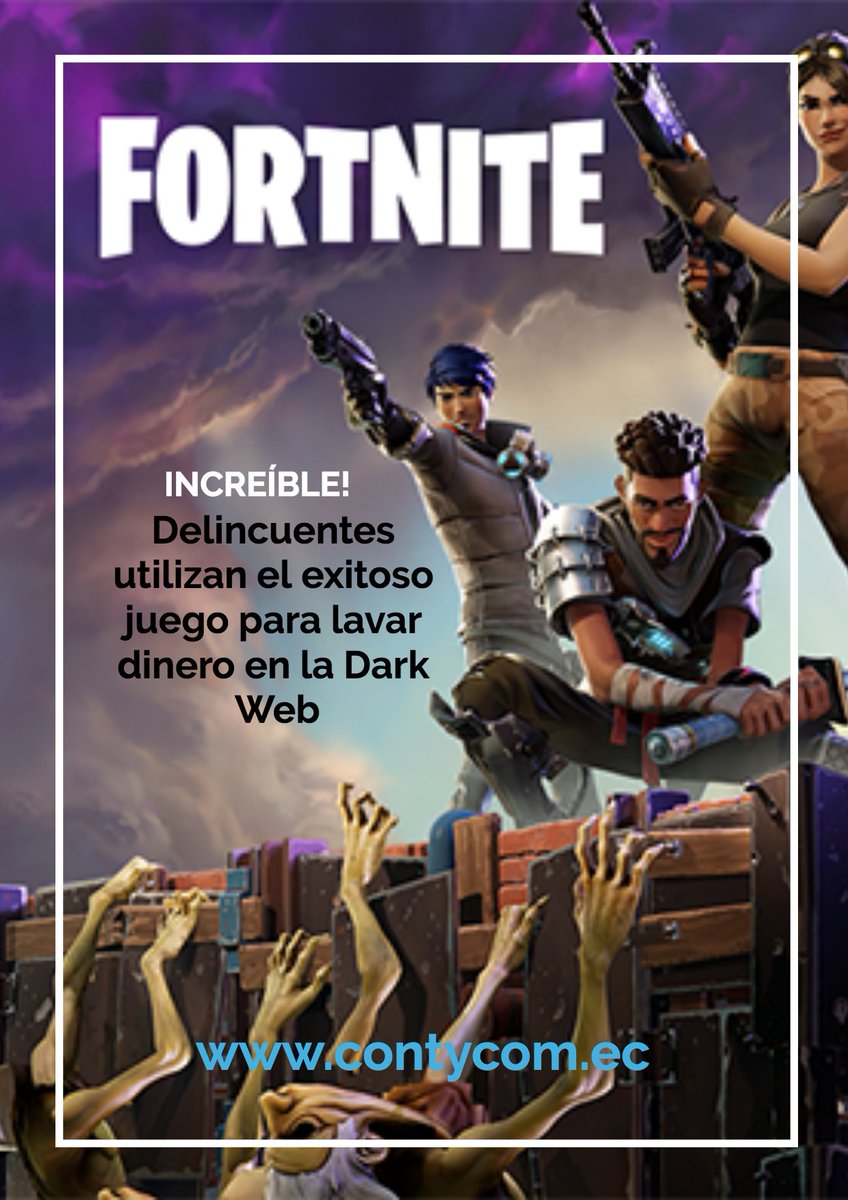 Los delincuentes están recurriendo al exitoso videojuego “Fortnite” y a  sus 200 millones de jugadores como una forma para lavar dinero de  tarjetas de crédito robadas. #Contycom #Quito prevenimos delitos financieros