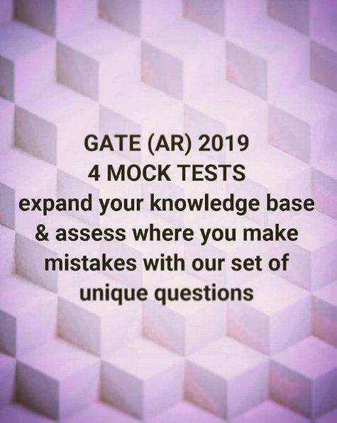 HouzeGreen's tweet image. As important it is to study for the exam, it is equally important to approach those crucial 3 hours practically.
Our 4 unique MOCK TESTS will help you. Make sure you keenly check your analysis report at the end of the MOCK TESTS. 
visit - greenhouze.in/Academy/GATE
#GATEarchitecture