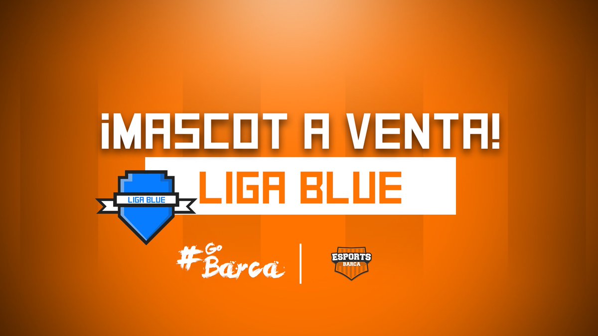 #Mascots | Liga Blue (En Venta)

¡Ponemos en venta un nuevo mascot logo empleado para las ligas competitivas! Para mas información MD #ForcaBarca