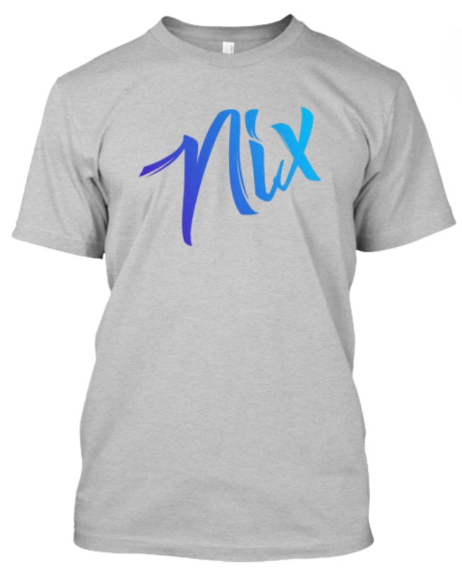 CuzznDread's tweet photo. “NIX Blue Signature” is Today’s Featured Item in The BOB Shop.
Available in sizes S-3XL.
We accept lots of #crypto as payment, including $NIX $BTC $LTC $NEM $ZILLA+more
You can find us in the #NIXmarketplace or at https://t.co/ZpVv2B3RgF
#BOBshop #NIXmerch https://t.co/1WyzeY9Jr3