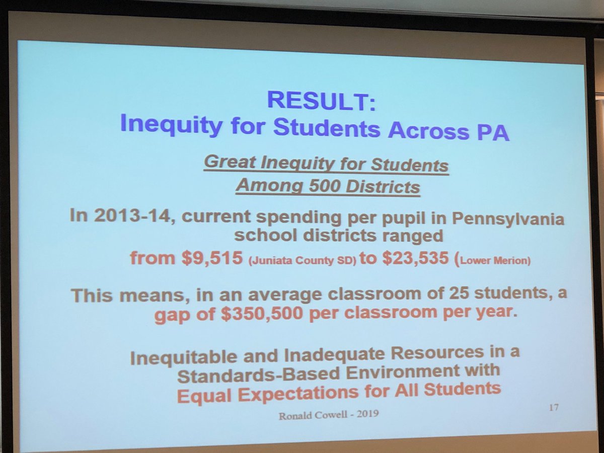 DeniseLSedlacek's tweet photo. The frightening state of public education funding in PA - the gap in 2018-19 is growing even larger.  Our students deserve FAIR funding. ⁦@GovernorTomWolf⁩ ⁦@pedroarivera2⁩ ⁦@PASchoolsWork⁩ ⁦⁩ ⁦⁩ ⁦ ⁦@RepBillKortz⁩ ⁦@RepConorLamb⁩ https://t.co/GYI1h6heYn