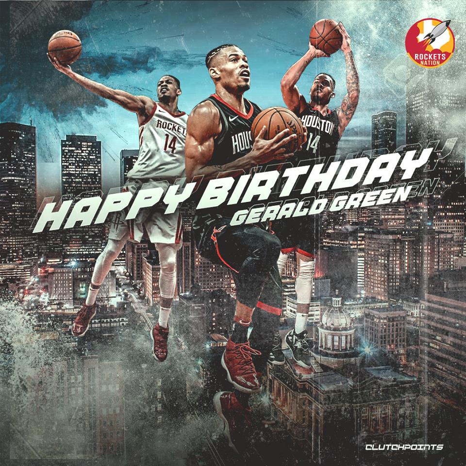 Join Rockets Nation in wishing Gerald Green a happy 33rd birthday   