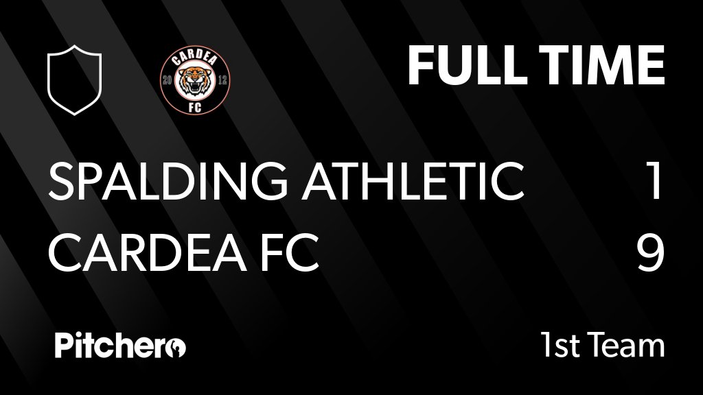 StanCardeaSFC's tweet photo. FULL TIME: Spalding Athletic FC 1 - 9 Cardea FC
#SPACAR #Pitchero
https://t.co/7n9wtHAc5i https://t.co/t1mvsIwggn