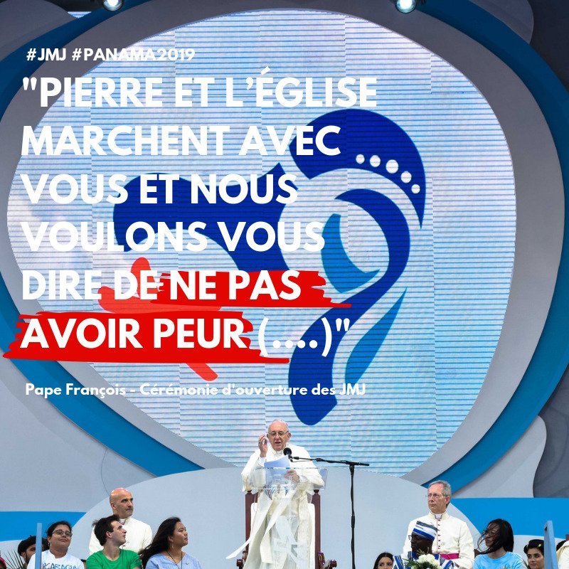 #FranciscoEnPanama Le Pape a été accueilli jeudi par plus de 100.000 pèlerins sur la Cinta Costera du #Panama2019🇵🇦  
<a href="/Pontifex_fr/">Pape Léon XIV</a> a invité les jeunes des #JMJ à aller de l'avant 👉 bit.ly/2G1c9l5