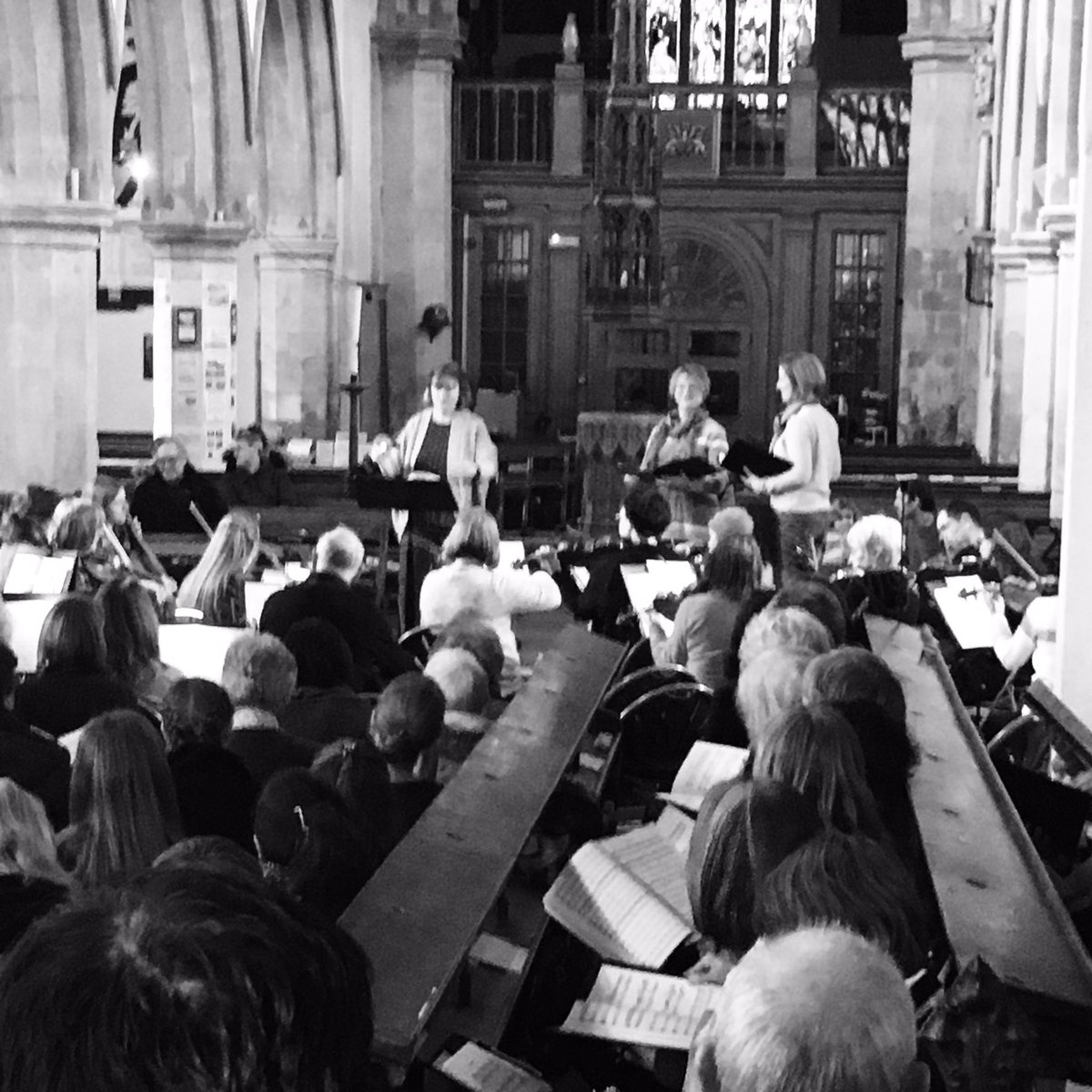 pbgands's tweet photo. A couple of our talented performers practicing for tonight’s concert at St Mary’s Hitchin #vivaldi #faure https://t.co/VPvKpdyGhY