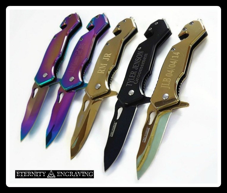 EternityEngrave's tweet photo. 7 Gold Personalized gifts - 7 Groomsman gifts - Gold Engraved Knifes - Engraved Pocket Knifes - 7 Custom Engraved Knifes - Wedding gift set https://t.co/cSM9PHhTIf #groomsmengifts #Ringbearerwedding #groomsmangifts #bestmangift #6PocketKnife https://t.co/c6zVsMv9te