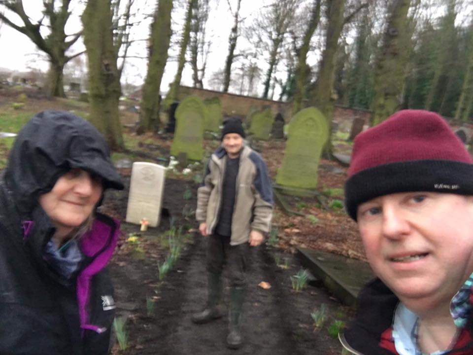 FriendsofFOPCC's tweet image. The Cross Walk path has been dug out and is ready to be lined with wooden batons then we will put stones down as it is rather muddy. This will eventually be an alternative exit/entrance from the Churchyard into the Cemetery to stop people walking all over the unmarked graves area