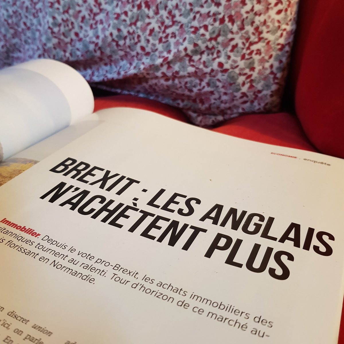 Excellente #enquête de <a href="/Celia_cara/">Célia Caradec</a> dans le n°3 de <a href="/NormandieMag/">Normandie Magazine</a> | #Brexit : les anglais n'achètent plus.