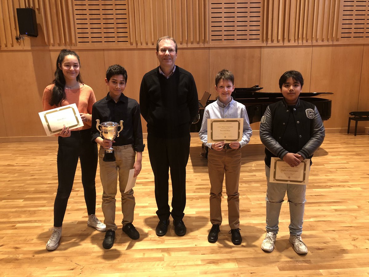 Well done to all our Junior competition participants! Our winners are 1st violinist Ethan, 2nd pianist Harry, 3rd violinist Olivia and Highly Commended violinist Alexander. Many thanks to Kyle Horch for adjudicating. #TrinityCroydon #TrinityMusic #Winners