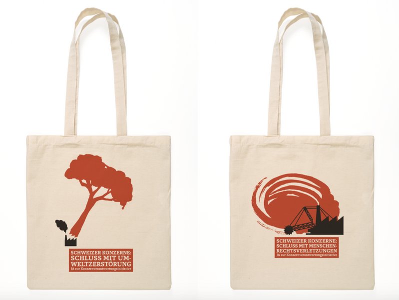 Mit der schönen Tasche der <a href="/konzern_vi/">Koalition für Konzernverantwortung</a> kann man seine Unterstützung für schärfere Regeln zur Einhaltung von Menschenrechten und Umweltstandards zeigen.

Jetzt bestellen unter: konzernverantwortung.typeform.com/to/ce0zz3?sce=…