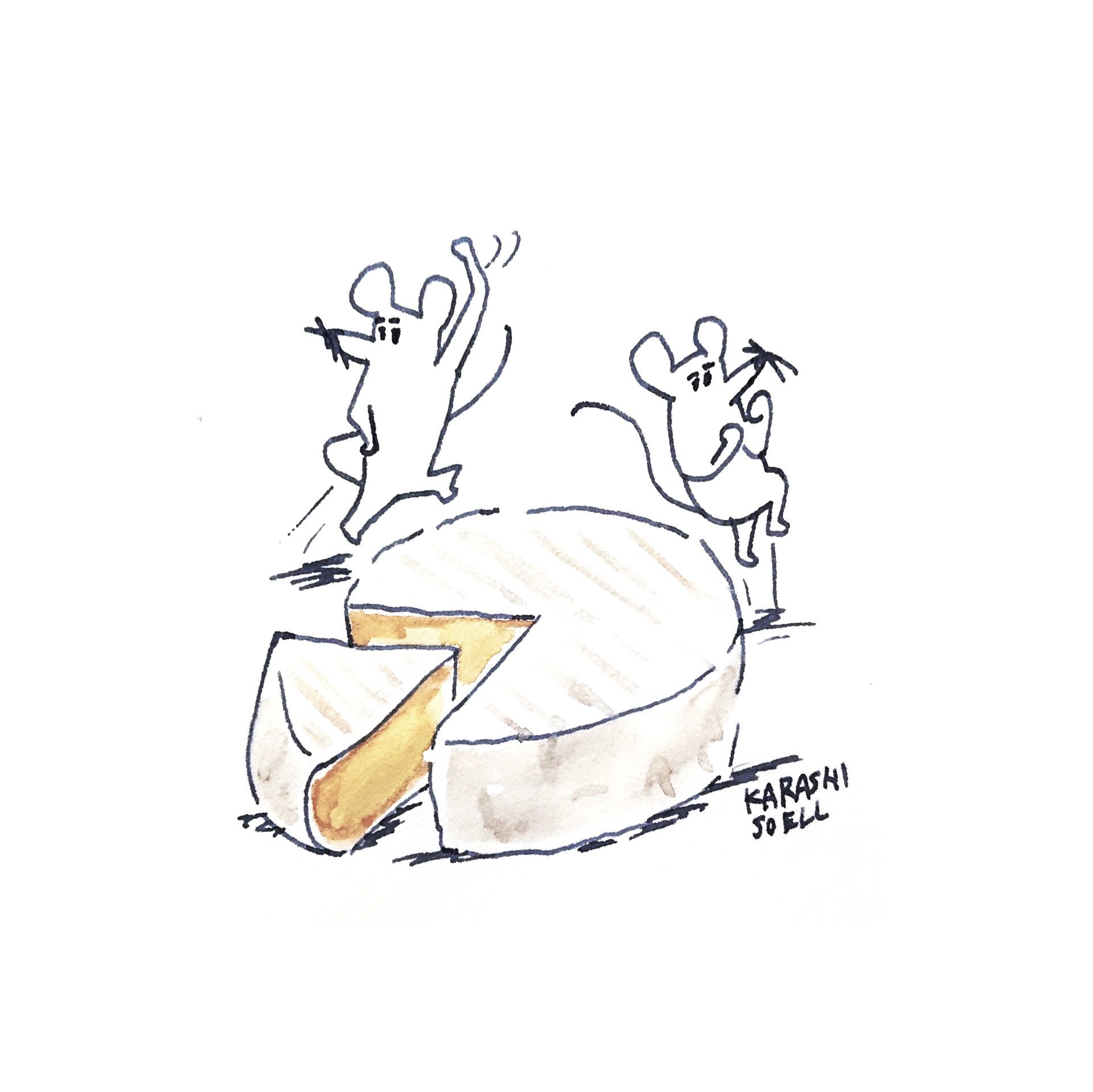 カラシソエル イラストレーター Su Twitter 今日のイラスト カマンベールチーズにはしゃぐネズミ 今日のカラシイラスト T Co Wsdoiyyxpr Twitter