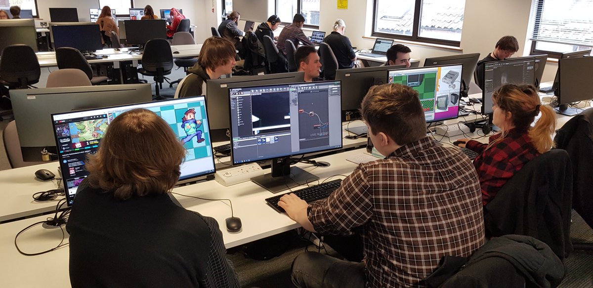 Global Games Jam 2019 at <a href="/NorwichUniArts/">Norwich University of the Arts</a> in full effect! With <a href="/Access_Creative/">Access Creative College</a> and <a href="/norwichcollege/">City College Norwich</a>. <a href="/globalgamejam/">GlobalGameJam</a> #GGJ19 #gamedev #IndieGameDev