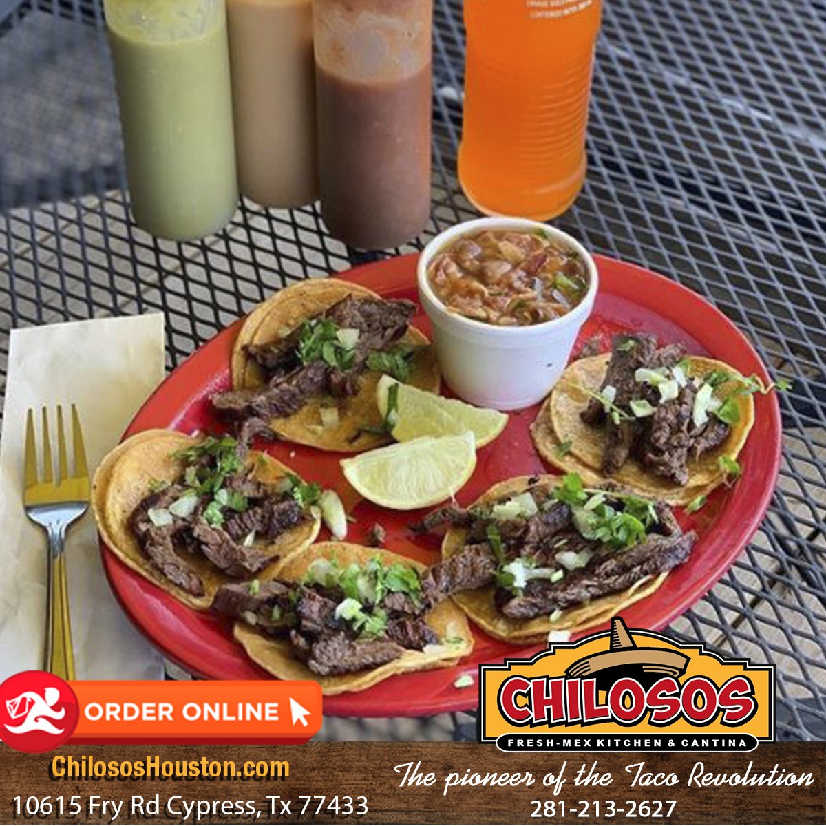ChilososTacos's tweet photo. It’s finally the weekend!! 😉 Start it off right with THE BEST BARBACOA! 🌮 #houston #cypress #chilosos #breakfast #tacoloversCheck out the full menu here - https://t.co/eN2HMnf5gH https://t.co/HJvMlFQ42R