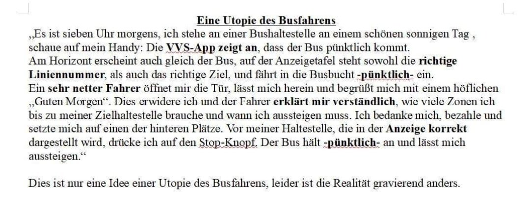 Unsere Vorstellung von #Busfahren in Leinfelden-Echterdingen