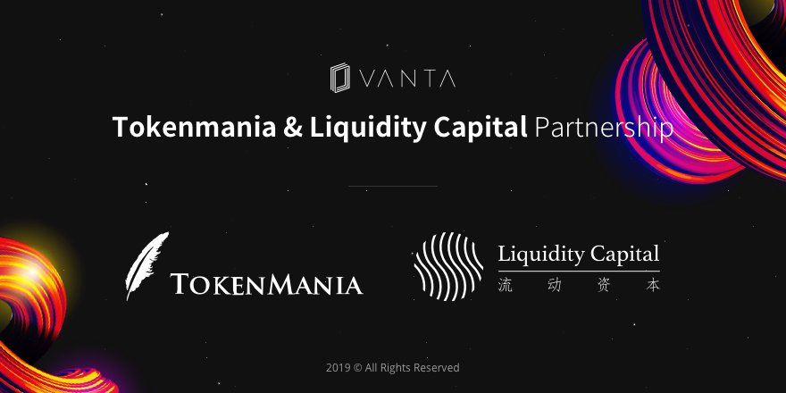 We are thrilled to collaborate with #Tokenmania Asset Management Corporation (TAMC), one of the world’s leading crypto asset management firms with over 40,000 #BTC of proprietary capital and Liquidity Capital (LC) which served more than 50 top-tier blockchain projects! #VANTA