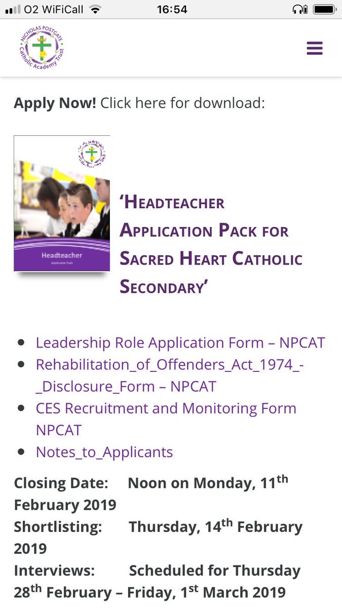Nicholas Postgate Catholic Academy Trust tweet media
