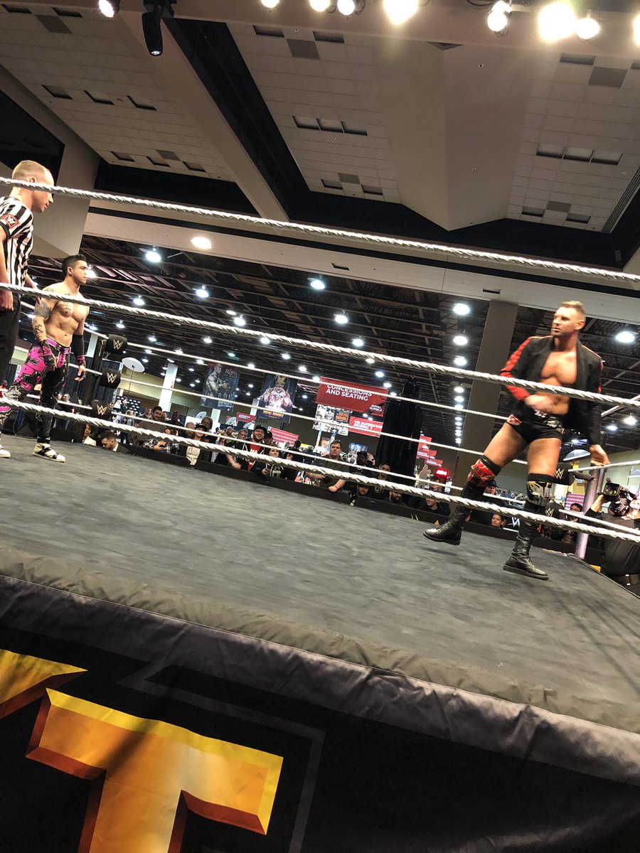 Ike_On_The_Mic's tweet photo. . @DijakovicWWE making his way to the ring for his first round match against #205live superstar @MegaTJP #nxt #wwe #WorldsCollide #RoyalRumbleAxxess #JMC305Sports https://t.co/CxfDUIdmhI