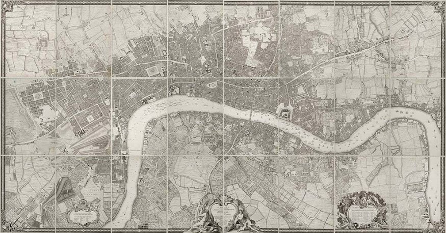John Rocque gave us the first detailed map of London. His 1746 map includes every named court and alleyway. ☺️ There is just something exciting about looking at old maps, don't you think?