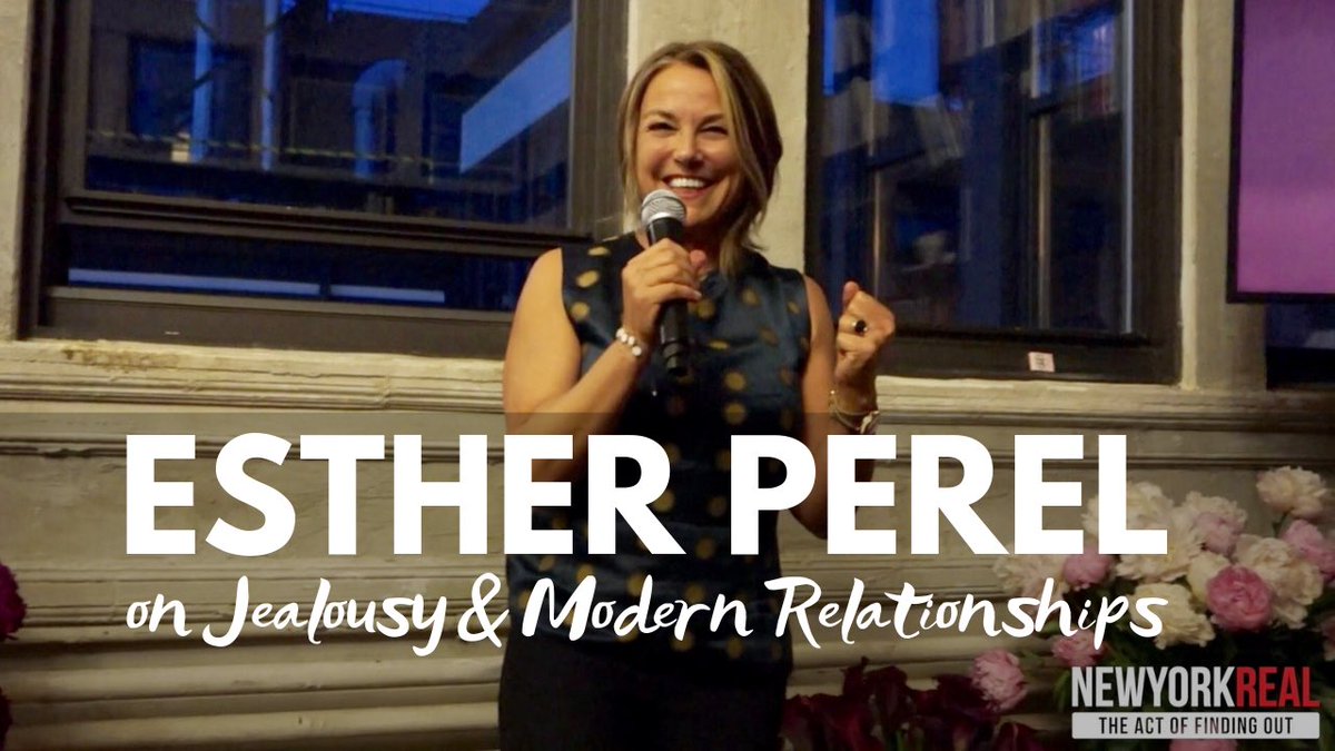 New York Realers love this video with great insights💥 New York Times bestselling author <a href="/EstherPerel/">Esther Perel</a> on Jealousy and modern Love and relationships <a href="/chandelierNYC/">Chandelier Creative</a>: youtu.be/nZs5-3wFMOk
