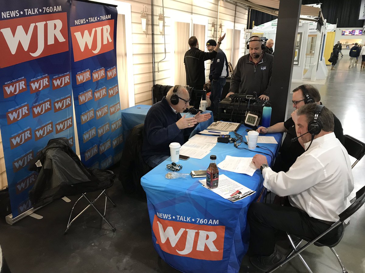 wjrradio's tweet photo. Special @PaulWJR Saturday broadcast from the @AwningMarygrove display. Be sure to visit aisle 16 while at the #NoviHomeShow. https://t.co/PwFZclyT53