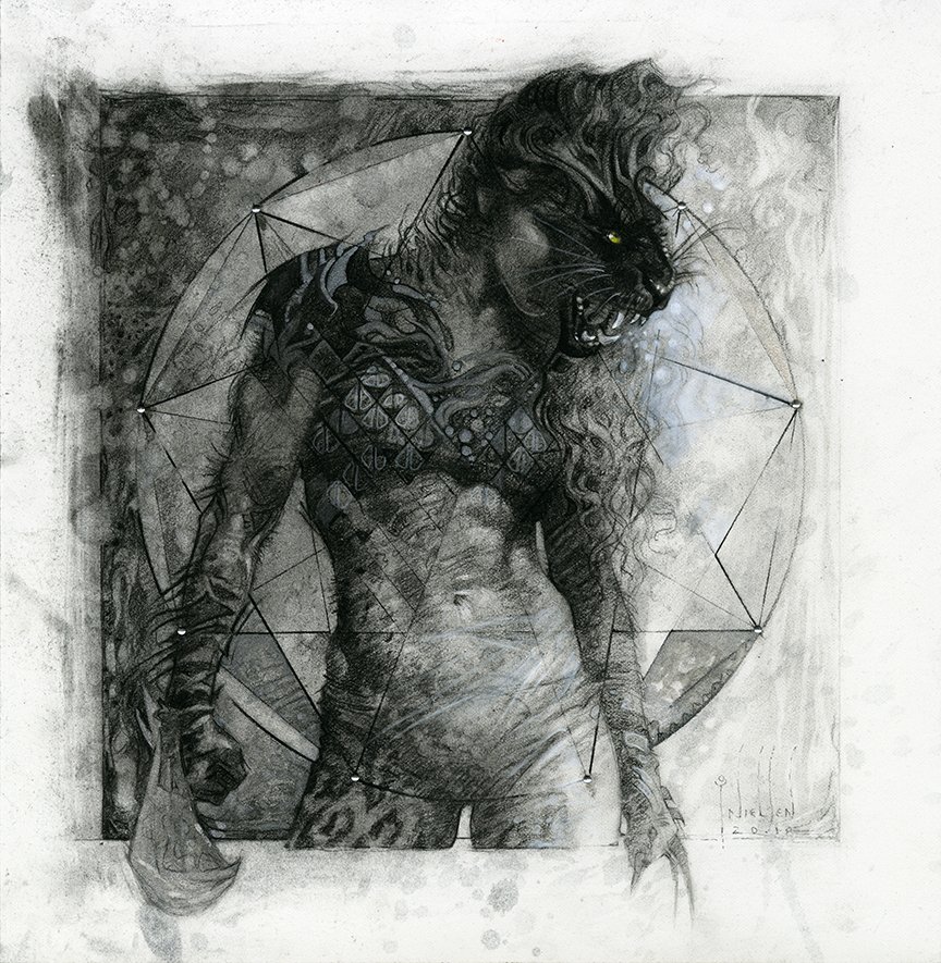 tnielsenart's tweet photo. 🐱 #Caturday? My illustration work is always full color. It's refreshing to play around with charcoal and focus only on shapes and values. Small 8x8" exploration. Happy Saturday! https://t.co/HwVzrmvFpW