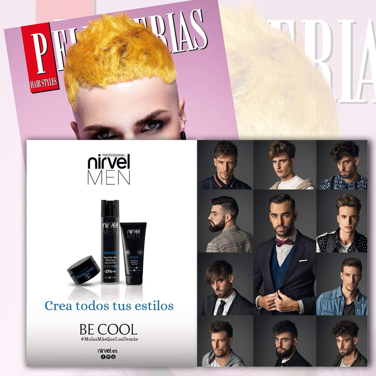 revPBpeluqueria's tweet photo. Nirvel Professional #vistoen #revistapeluquerias #561 :D #nirvelprofessional #nirvelmen #BeCool #MolaMásQueLosDemás https://t.co/r83glFB9xG