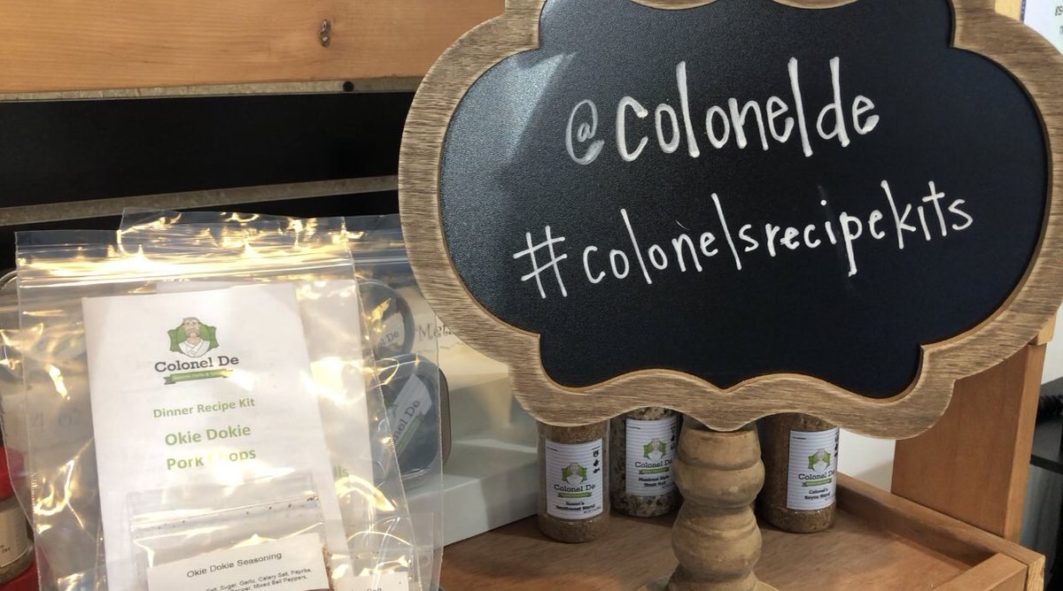 ColonelDe's tweet image. #colonelrecipekits now available!  It’s Colonel’s version of a grab &amp;amp; go meals for four that makes it simple, easy and oh so yummy ! Blends and complete recipes in every kit! Submit your recipes using the #colonelsrecipekits and we might use your recipe in the future!