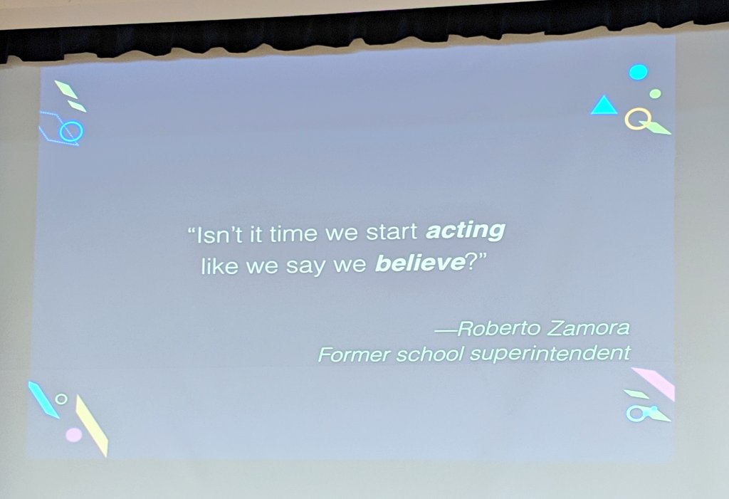EMathRRISD's tweet photo. We *believe* all students can learn. We *believe* in the power of a growth mindset. But do we *act* what we believe? @CathySeeley at @AustinAreaCTM conference. https://t.co/b3w83nXfzl
