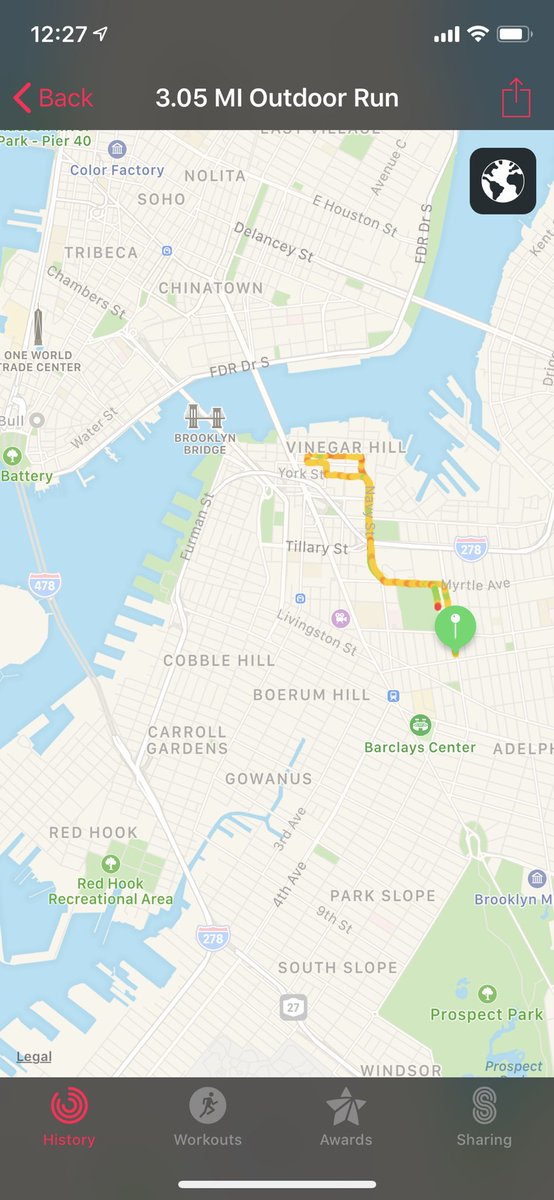 Chilly 32 degrees 3.05 mile run/ 31:57 in Brooklyn @onedroptoday <a href="/diabetessport/">DSP</a>