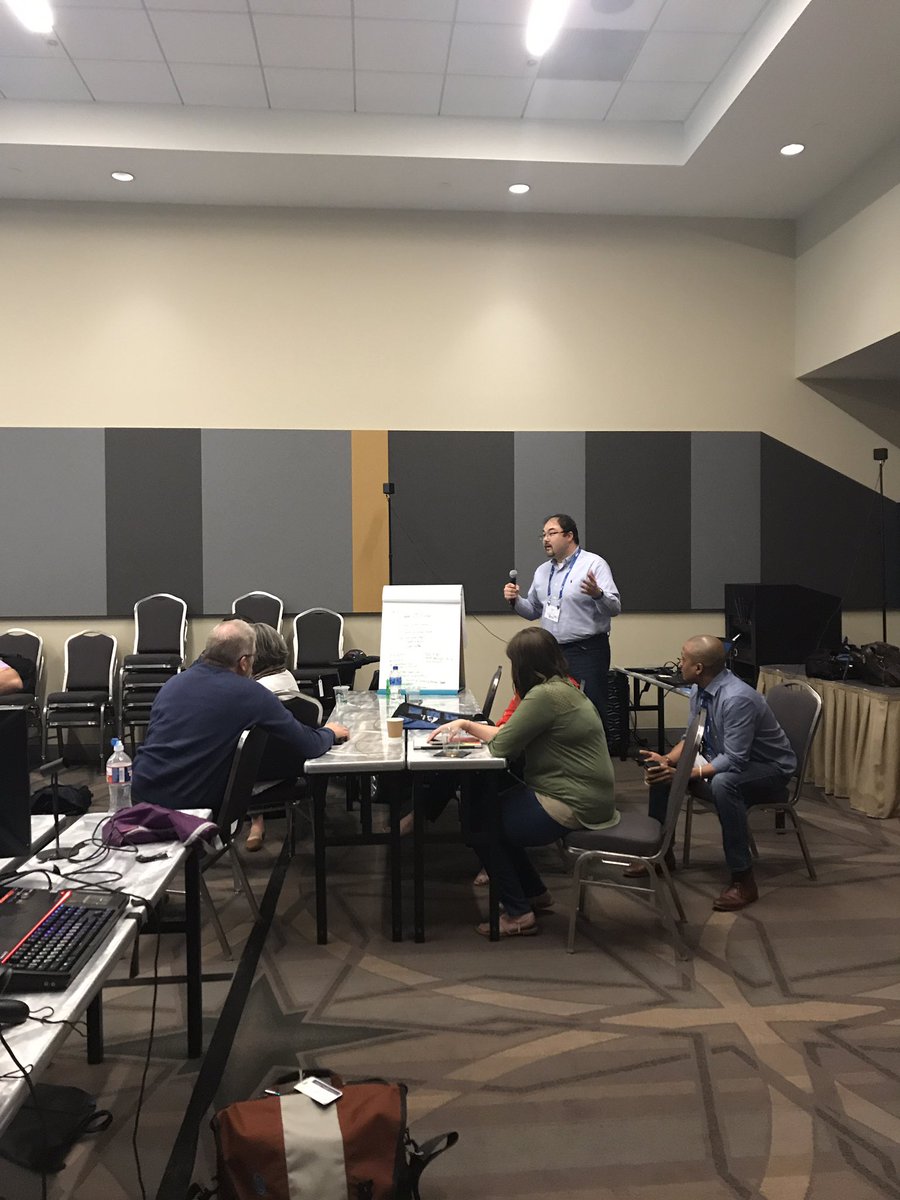 DrGEGilbert's tweet photo. Team 3 Reporting on Active Shooter Scenario - an improvement in learning by engaging learners. Active Shooting? Active Learning! More bang for your buck in #VRBootcamp #IMSH2019 @SSHorg leveraging Bauman’s Layered Learning model to scaffold other content #BLLM https://t.co/2GmmA3uE3E