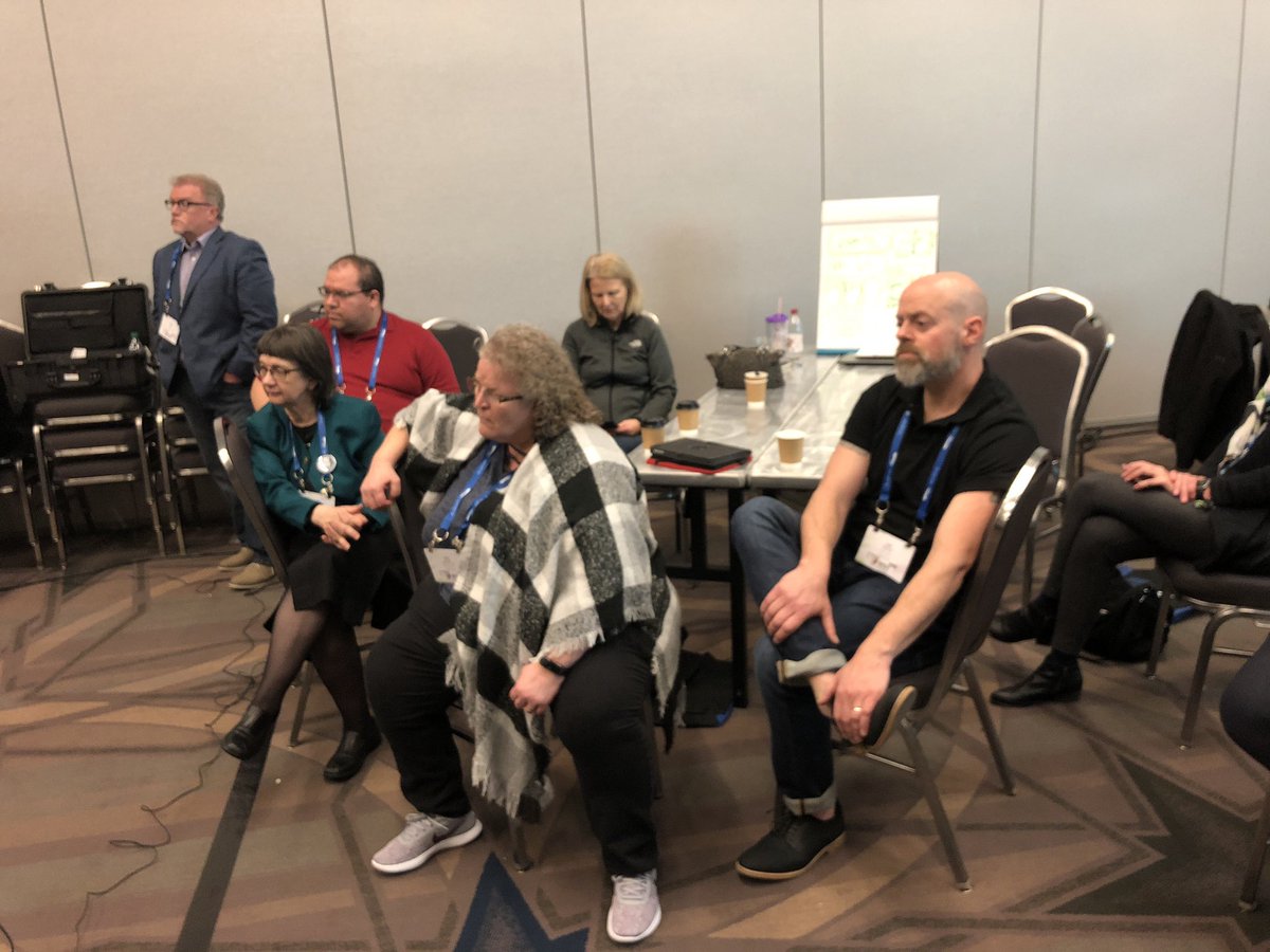 Bauman1967's tweet photo. Wowza the ideas keep coming and coming - more report outs including: Triage, Cards, Anatomy, Active shooter training.... and more #VRBootCamp #IMSH2019 @SSHorg @gstapltn @angelarobert https://t.co/x6e69E7pTc