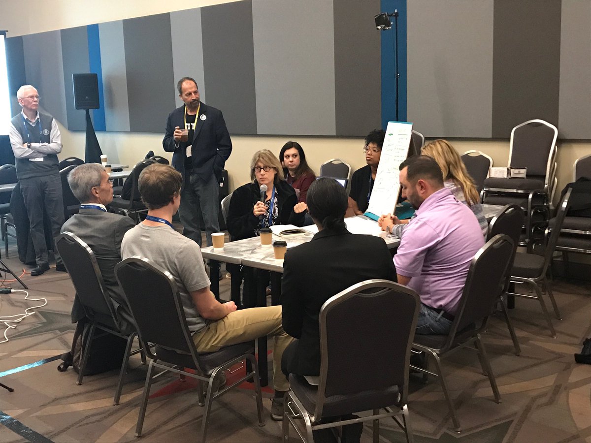 Bauman1967's tweet photo. Wowza the ideas keep coming and coming - more report outs including: Triage, Cards, Anatomy, Active shooter training.... and more #VRBootCamp #IMSH2019 @SSHorg @gstapltn @angelarobert https://t.co/x6e69E7pTc
