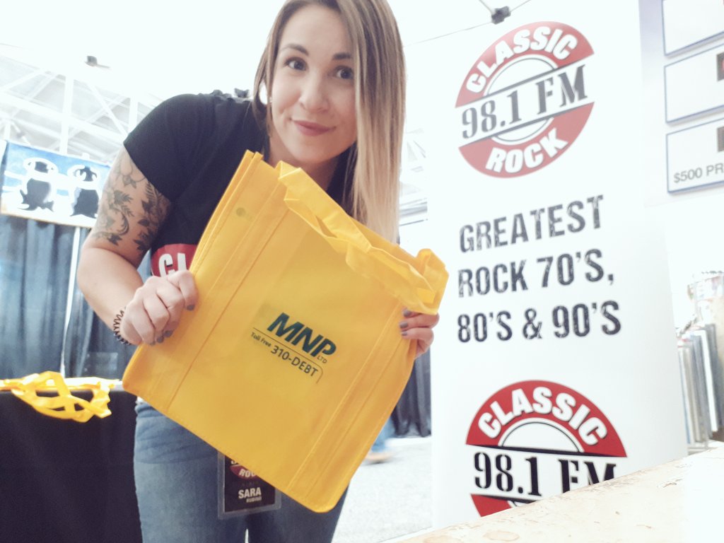 ClassicRock981's tweet image. You know you're going to need it..
Come by our booth at the Lifestyle Homeshow for your @MNP_LLP reusable shopping bag! #LSHS19 @londonhomeshow @LHBA_