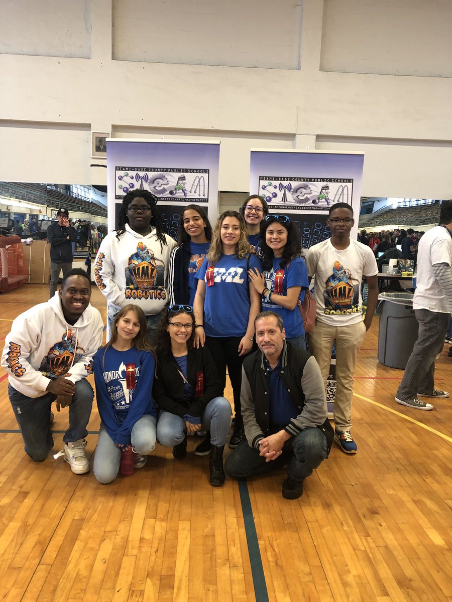 rayparrisart's tweet photo. Congratulations to HML robotics team for finishing 1 St. With 5 wins and 0 lost. @MDCPSSTEAM @HMLSrHighSchool @parafruit https://t.co/5vuVLiFPRt