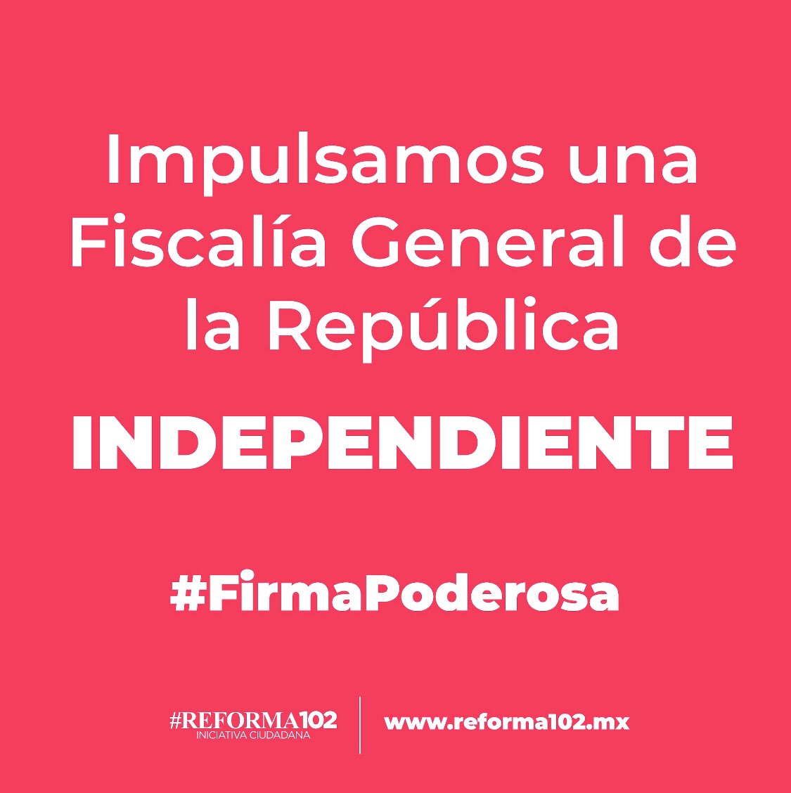 gdehoyoswalther's tweet photo. Las decisiones de la nueva Fiscalía General
de la República no deben sufrir limitantes
internas ni presiones externas. Conoce sobre
la #Reforma102 y suma tu #FirmaPoderosa
https://t.co/spyKMuFonB https://t.co/4xHrEMO50Q