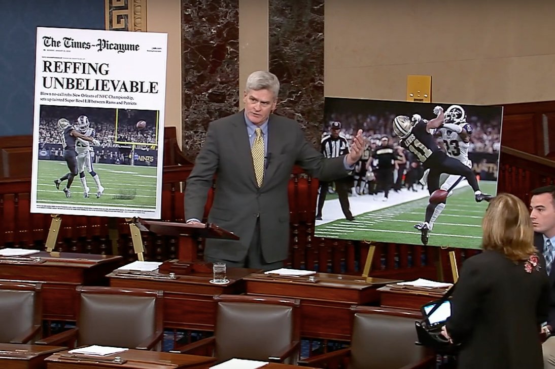 RollingStone's tweet photo. During the Shutdown, Senator Bill Cassidy Took a Stand for⦠Football https://t.co/jGtN52WD5K https://t.co/EcoKHLMSVv