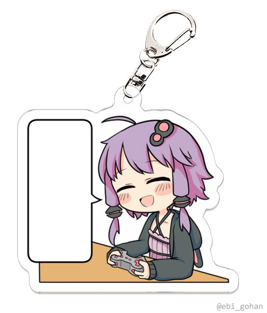 yuzuki yukari 1girl criss-cross halter purple hair blank speech bubble solo closed eyes speech bubble  illustration images