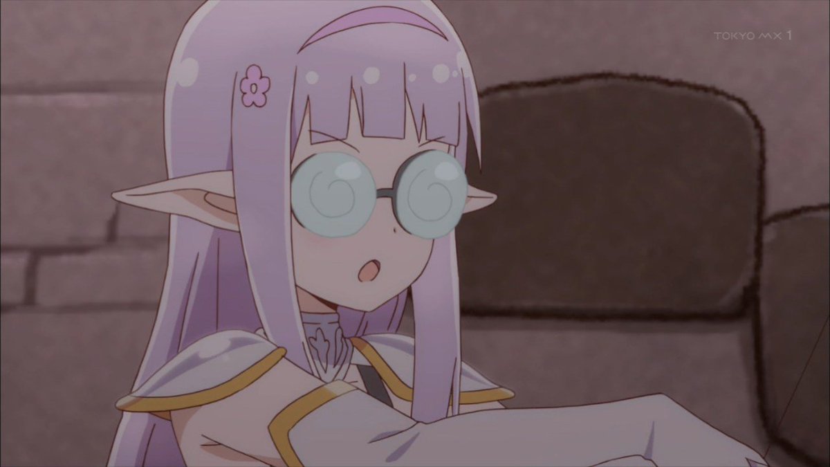 Wakaorz ぐるぐる眼鏡 エルフ耳って言えばng騎士ラムネ 40のココアを思い出す ココアは俺の中で眼鏡外したら美人の元祖 えんどろ セイラ