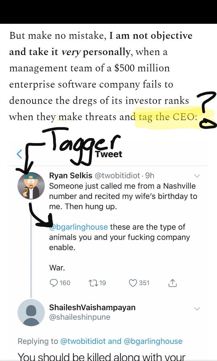 Sarcasticlegend's tweet image. Someone please explain to tech illiterate @twobitidiot that LYING in newsletters about people tagging the CEO only works if you...don't...tag...the...CEO.
#HowTwitterWorks
#Transparency
@SEC_Enforcement 
#LevelHeadedInvestments